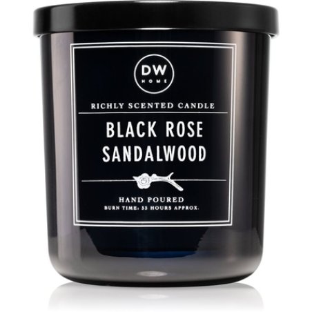 DW Home Black Rose Sandalwood - Tuberose Scented Candle, Small