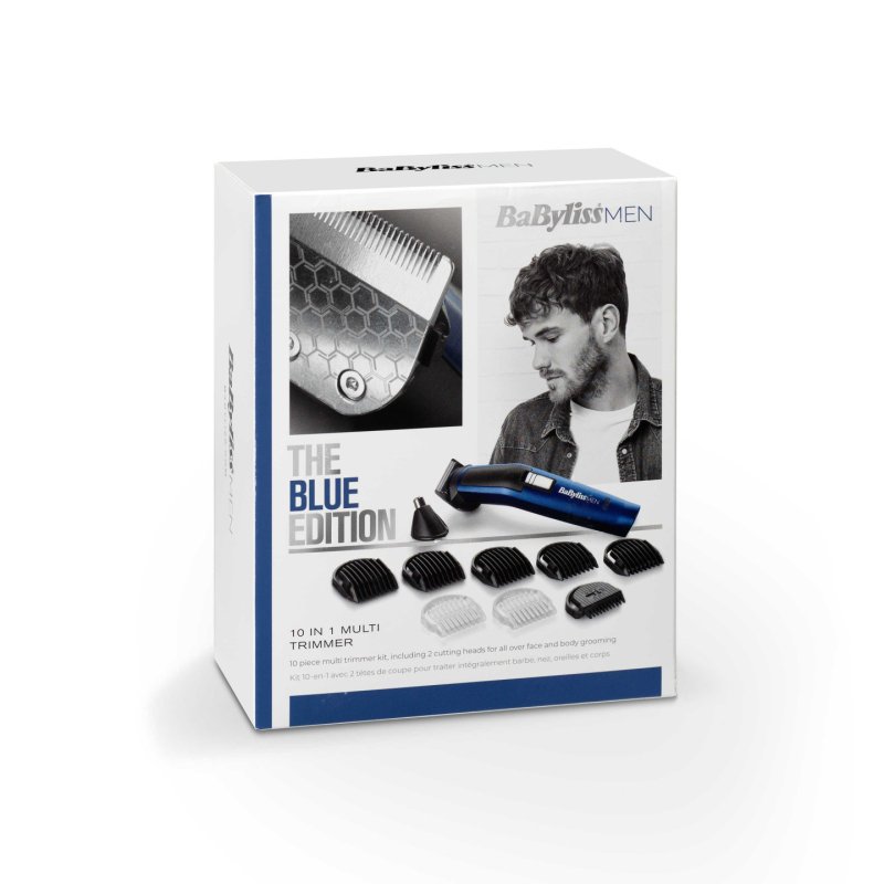 BaByliss 7255PE hair trimmers/clipper Black, Blue