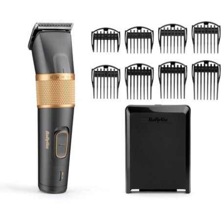 Babyliss Graphite Precision Hair Clipper with 8 Comb Guides and 40 Cutting Lengths
