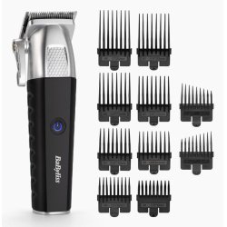 BaByliss E812E hair trimmers/clipper Black, Stainless steel 8 Lithium-Ion (Li-Ion)