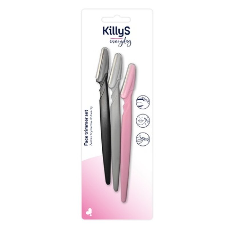 Killys Eyebrow And Face Hair Trimmer Set Of 3