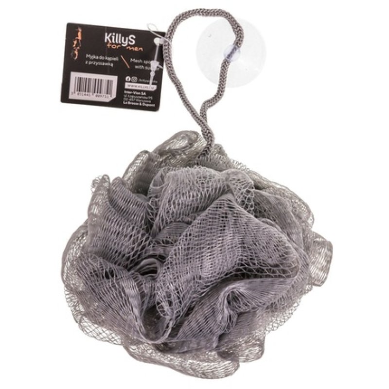Killys For Men Bath Sponge With Suction Cup