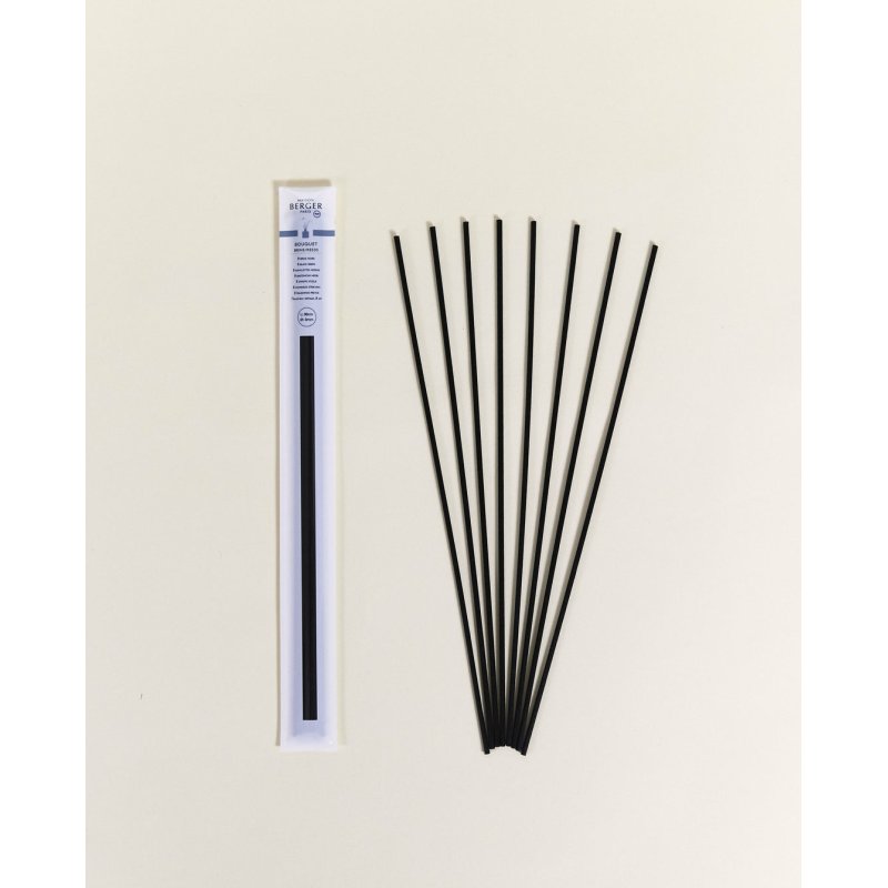 Maison Berger 8 Black Chopsticks 30 Cm. Original Replacement Part For Incense Sticks