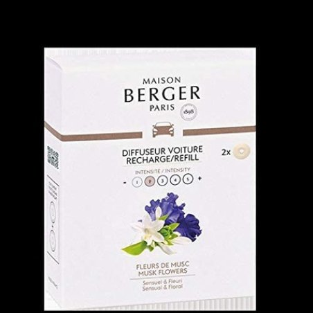Maison Berger Musk Flower Car Diffuser Refill Pack Of 2