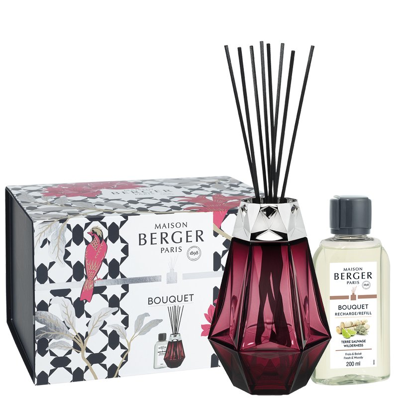 Maison Berger Paris Prisme diffuseur aromatique Flacon de parfum Verre Rouge