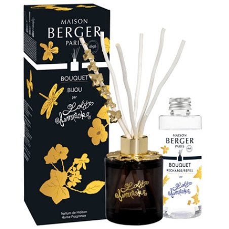 Maison Berger Paris Gift Set Aroma Diffuser Jewelry Black With Lolita Lempicka Refill 100 Ml