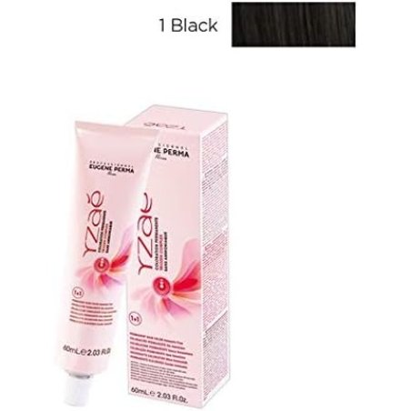 Eugene Perma Yzae Hair Color Cream Permanent without Ammonia 60ml 01 Black