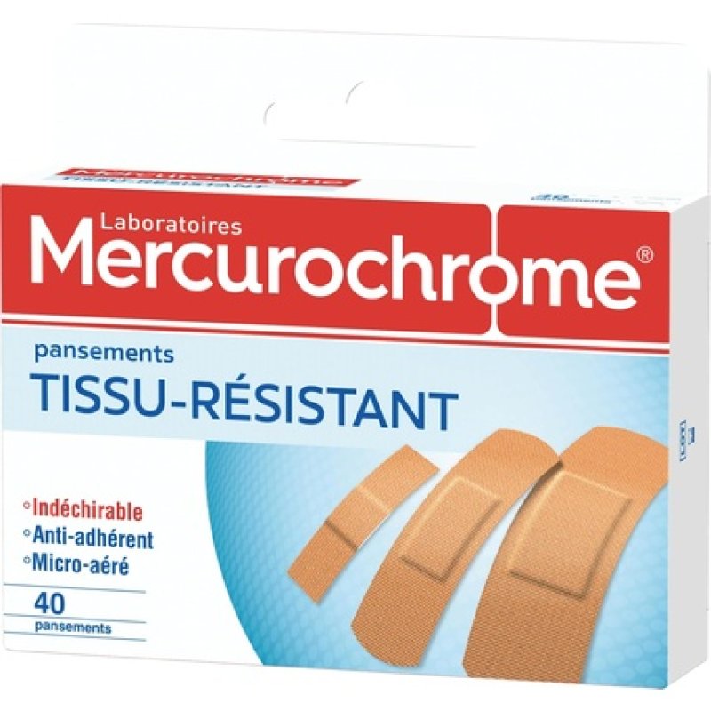 Mercurochrome Durable Fabric Dressings Optimal Protection Hypoallergenic