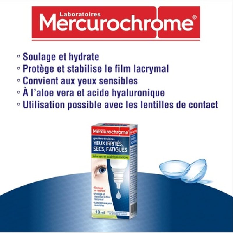 Mercurochrome Dry Eyes Eye Drops 10ml