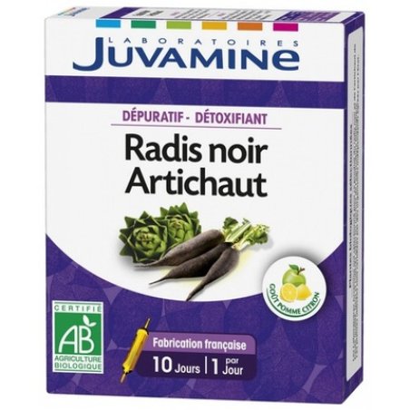 Juvamine Black Radish Artichoke Oral Dietary Supplement 10 Ampoules