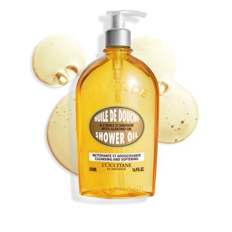L'OCCITANE Luxury Size Almond Shower Oil 500ml Almond Oil Luxury Body Wash Moisturising and Nourishing Almond