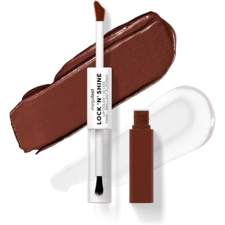 Wet N Wild Megalast Lock N' Shine Dual-Ended Lip Color and Clear Gloss with Vitamin