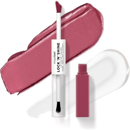 Wet n Wild Megalast Lock n' Shine Dual-Ended Lip Color and Clear Gloss with Vitamin E and Jojoba Oil Enriched Formula