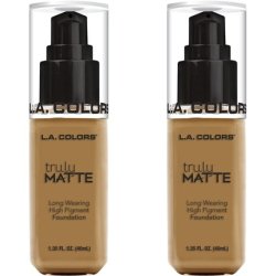 L.A. COLORS Truly Matte Foundation Cafe 1.35 Fl Oz