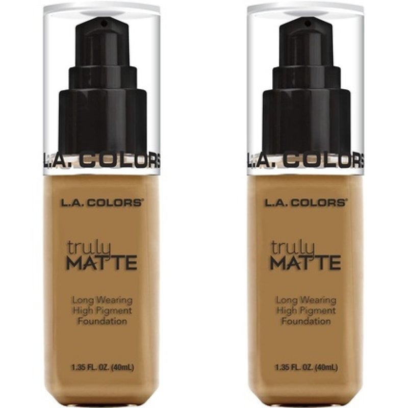L.A. COLORS Truly Matte Foundation Cafe 1.35 Fl Oz