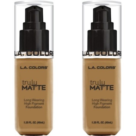 L.A. COLORS Truly Matte Foundation Cafe 1.35 Fl Oz