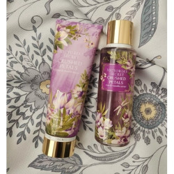 Victoria's Secret Crushed Petals Fragrance Mist And Lotion Set Full Size