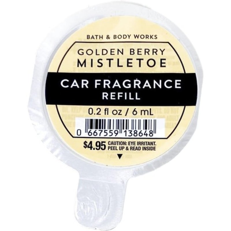 Bath & Body Works Golden Berry Mistletoe Car Fragrance Refills - Pack of 4