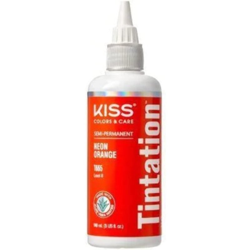 Kiss Tintation Semi-Permanent Hair Colour with Argan Oil and Aloe Vera - Neon