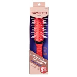 Kiss Red Brush Volumizing Detangle 9 Rows Non-Slip