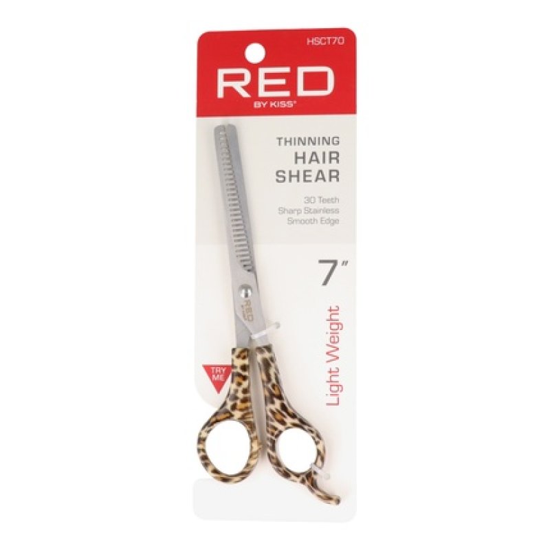 Red Kiss Thinning Hair Shear 7 - Perfect For Professional Hair Styling
