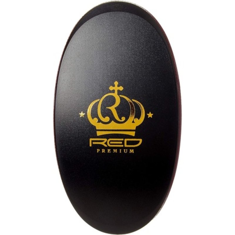 Red Premium X Bow Wow Medium Hard Hair Brush for Men 360 Wave Brush 2 Bristles In 1 Mixed Boar Brush