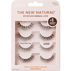 KISS The New Natural False Eyelashes Half Strip Lash 01 1 Pair