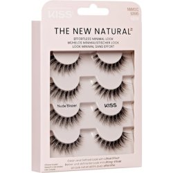 Kiss The New Natural False Eyelashes Full Strip Lash 02 - Pack of 4 Pairs