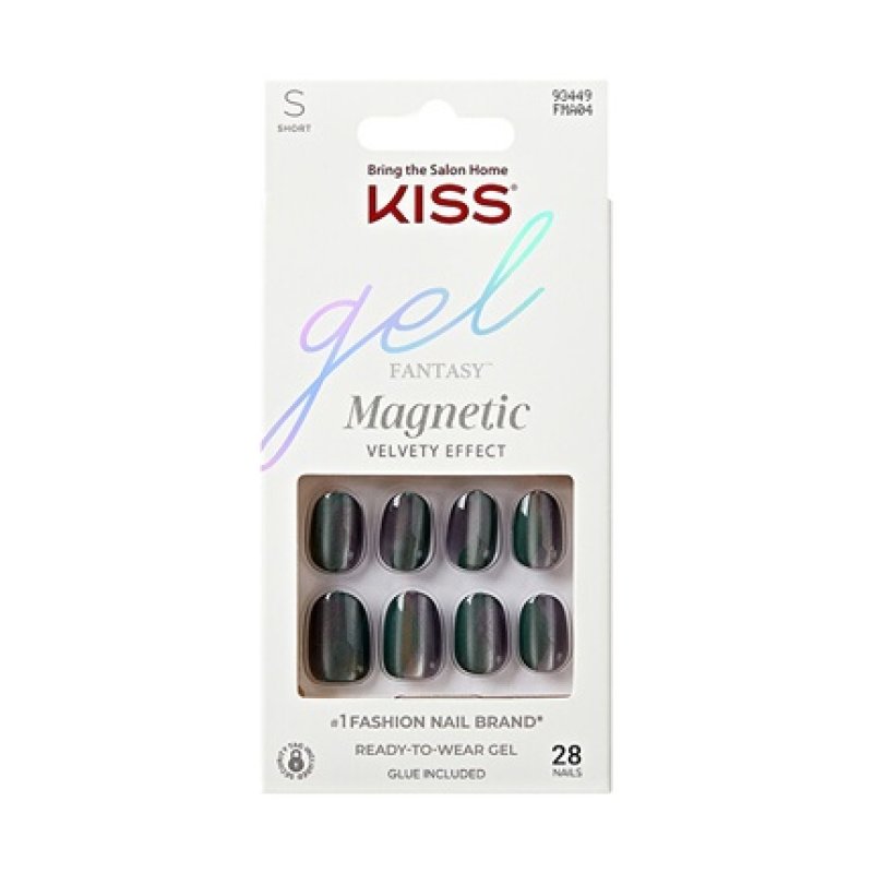 Kiss Gel Fantasy Magnetic Gel Nails - 28 Pieces
