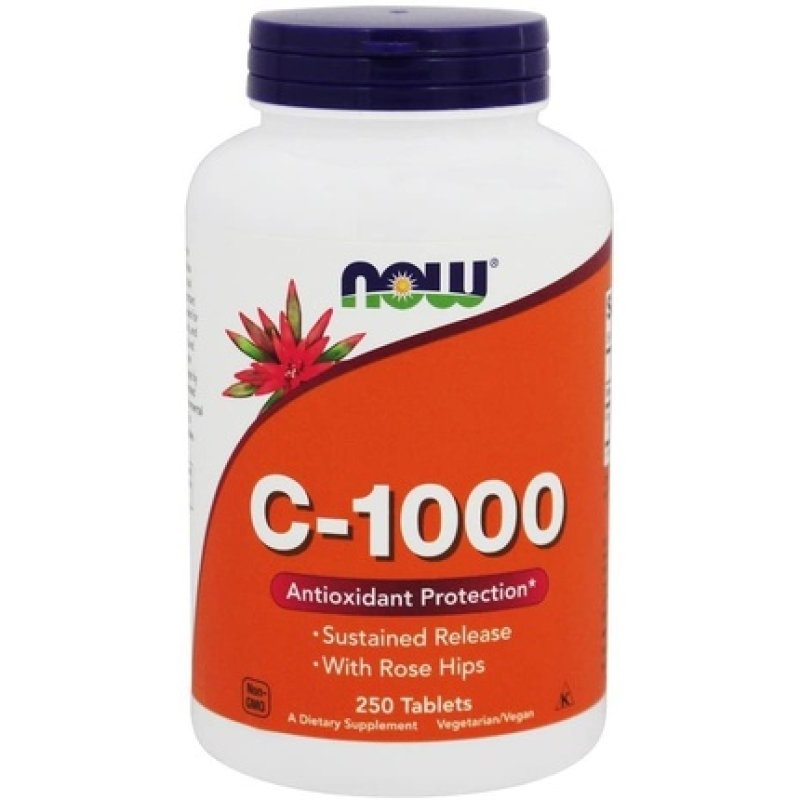 NOW Foods C-1000 with Rose Hips 250 Tablets