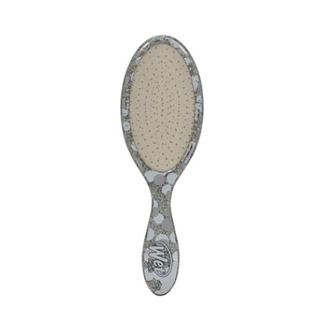 Wet Brush Original Detangler Hair Brush Silver Groovy Disco Ultra-Soft IntelliFlex Bristles 1 Count