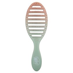 Wet Brush Speed Dry Hair Brush Seafoam Coral Feel Good Ombre Vented Design Soft HeatFlex Bristles Blow Dry Safe