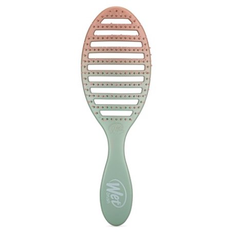 Wet Brush Speed Dry Hair Brush Seafoam Coral Feel Good Ombre Vented Design Soft HeatFlex Bristles Blow Dry Safe