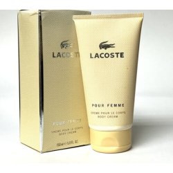 Lacoste Pour Femme Women Body Cream 5.0 oz 150 ml - New in Open Box