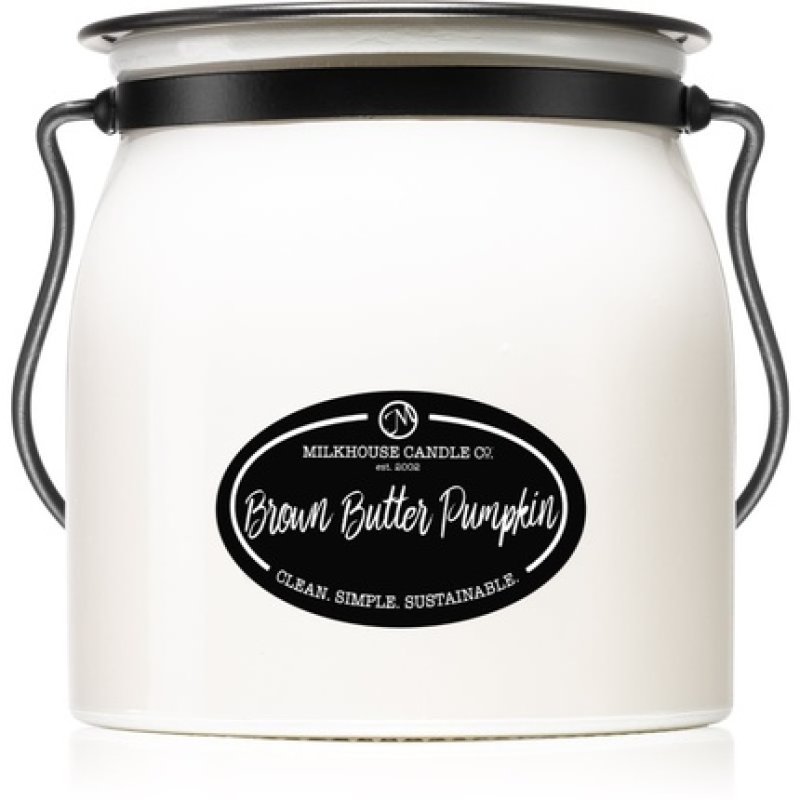 Milkhouse Candle Co. Creamery Brown Butter Pumpkin Candle - Butter Jar, 454 g