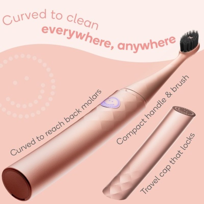 Burst Curve Sonic Electric Toothbrush for Adults Rose Gold
