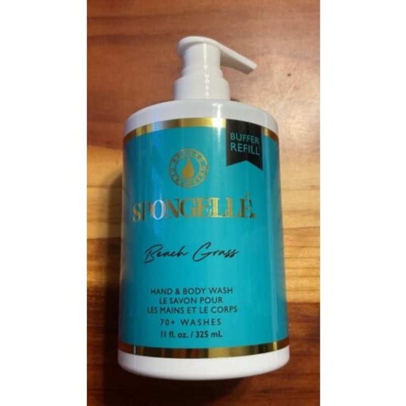 Spongelle Beach Grass Hand & Body Wash Shower Gel Refill Bottle 11 Oz