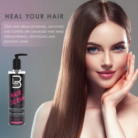 L3 Level 3 Hair Serum Repairs Damaged Hair Softens and Smoothing Reduces Frizziness 6.7 Fl Oz