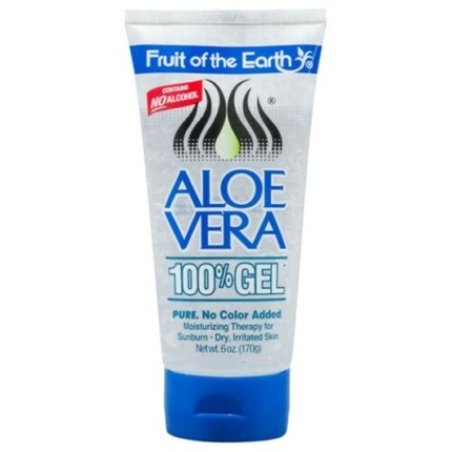 Fruit Of The Earth 100% Aloe Vera Gel 170g Tube for Sunburn and Dry Irritated Skin