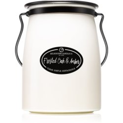 Milkhouse Candle Co. Creamery Frosted Oak & Amber scented candle - Butter Jar 624 g