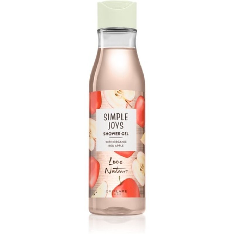 Oriflame Simple Joys Refreshing Shower Gel - Organic Red Apple, 250 ml