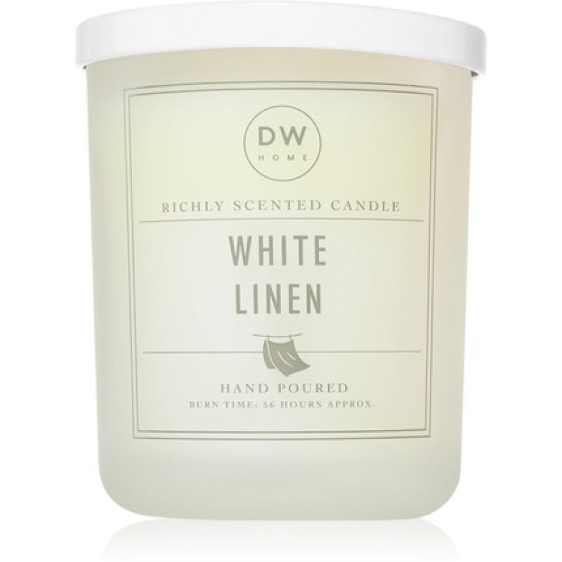 DW Home Signature White Linen Candle - 434g