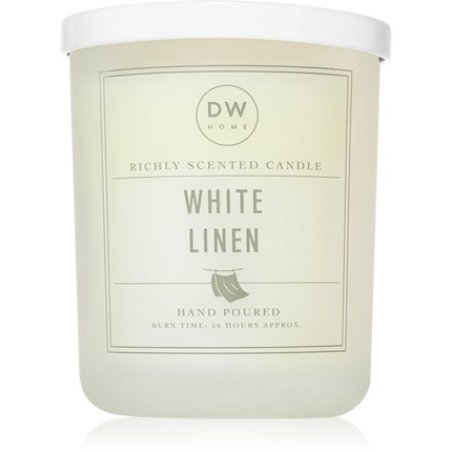 DW Home Signature White Linen Candle - 434g