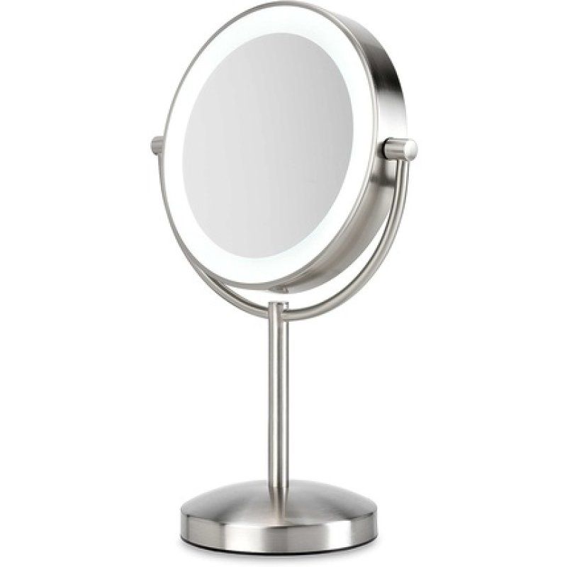 BaByliss 9437E makeup mirror Freestanding Round Stainless steel