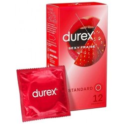 Durex Sexy Strawberry Lubricated Condoms - Pack of 10