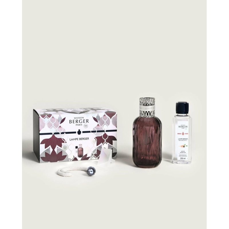 Maison Berger Paris 004803 diffuseur aromatique Flacon de parfum Verre Argent, Violet