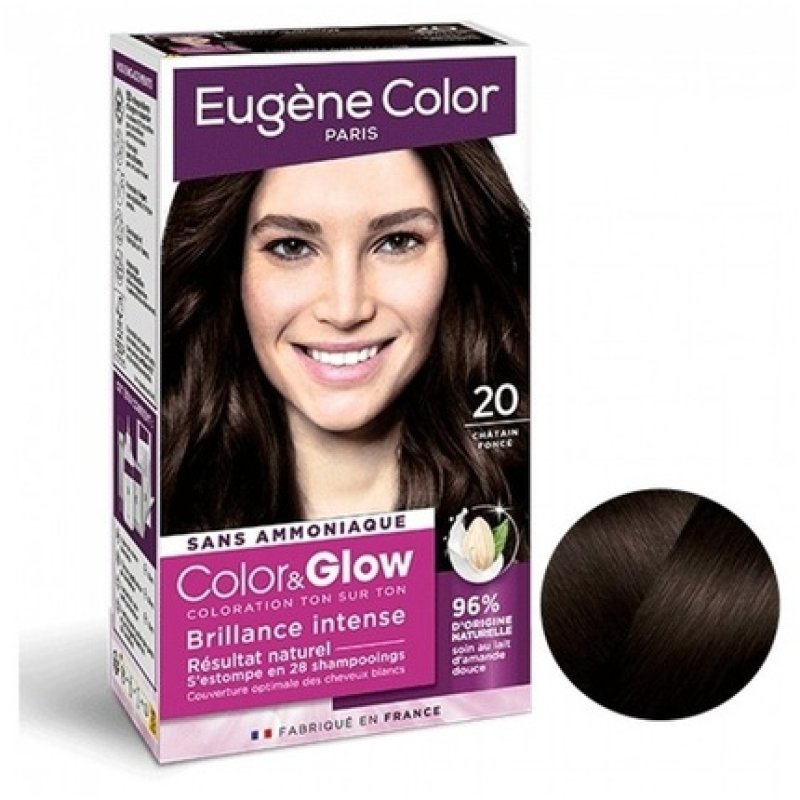 The Kit Coloration 20 Dark Brown Color & Glow by Eugene - Non-Ammonia Formula