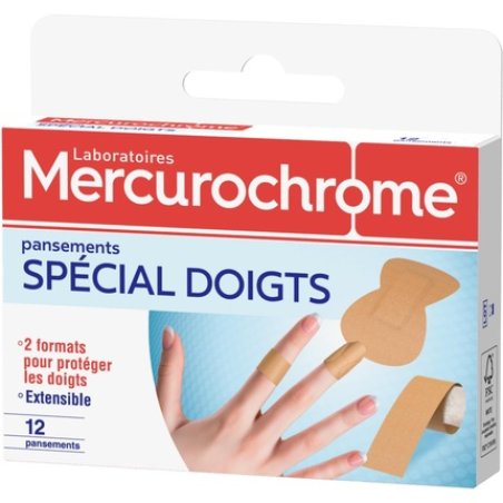 Mercurochrome Protective Plaster Box for Fingers - Pack of 12