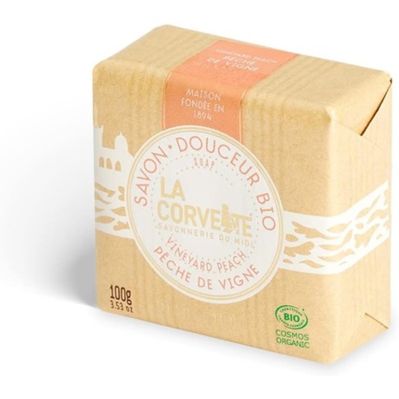 La Corvette Gentle Soap Organic Vineyard Peach 100g