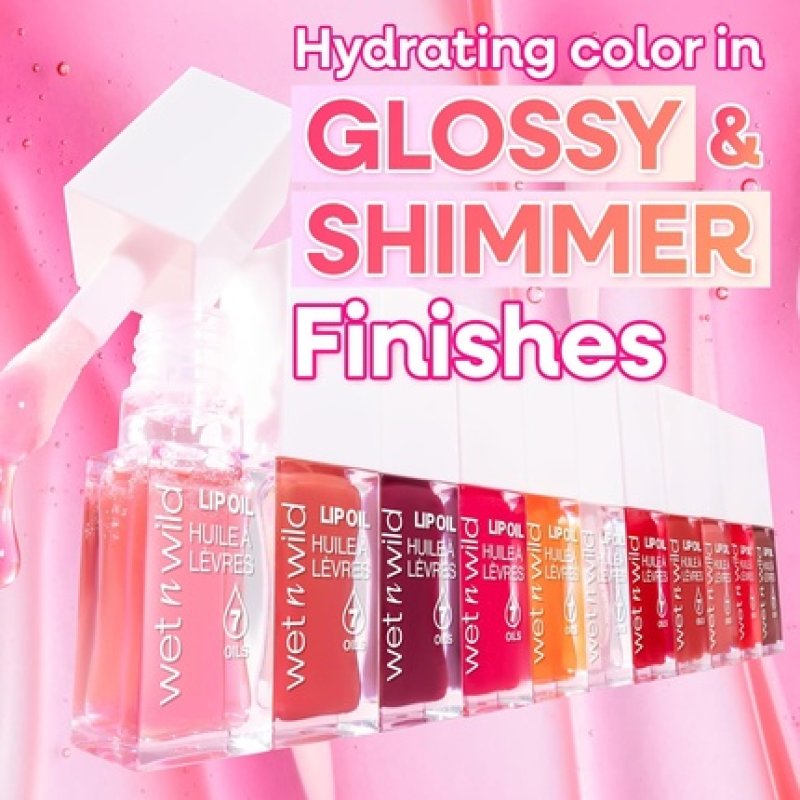 Wet N Wild Tinted Lip Oil Nourishing Non-Sticky Orange Lip Gloss